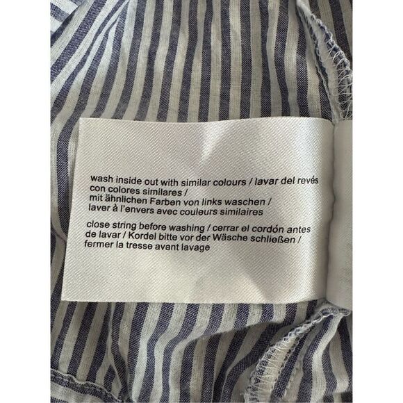 Esprit Striped Cotton Sleeveless Top Womens 10 Blue White Coastal Cottage Preppy - Picture 12 of 12